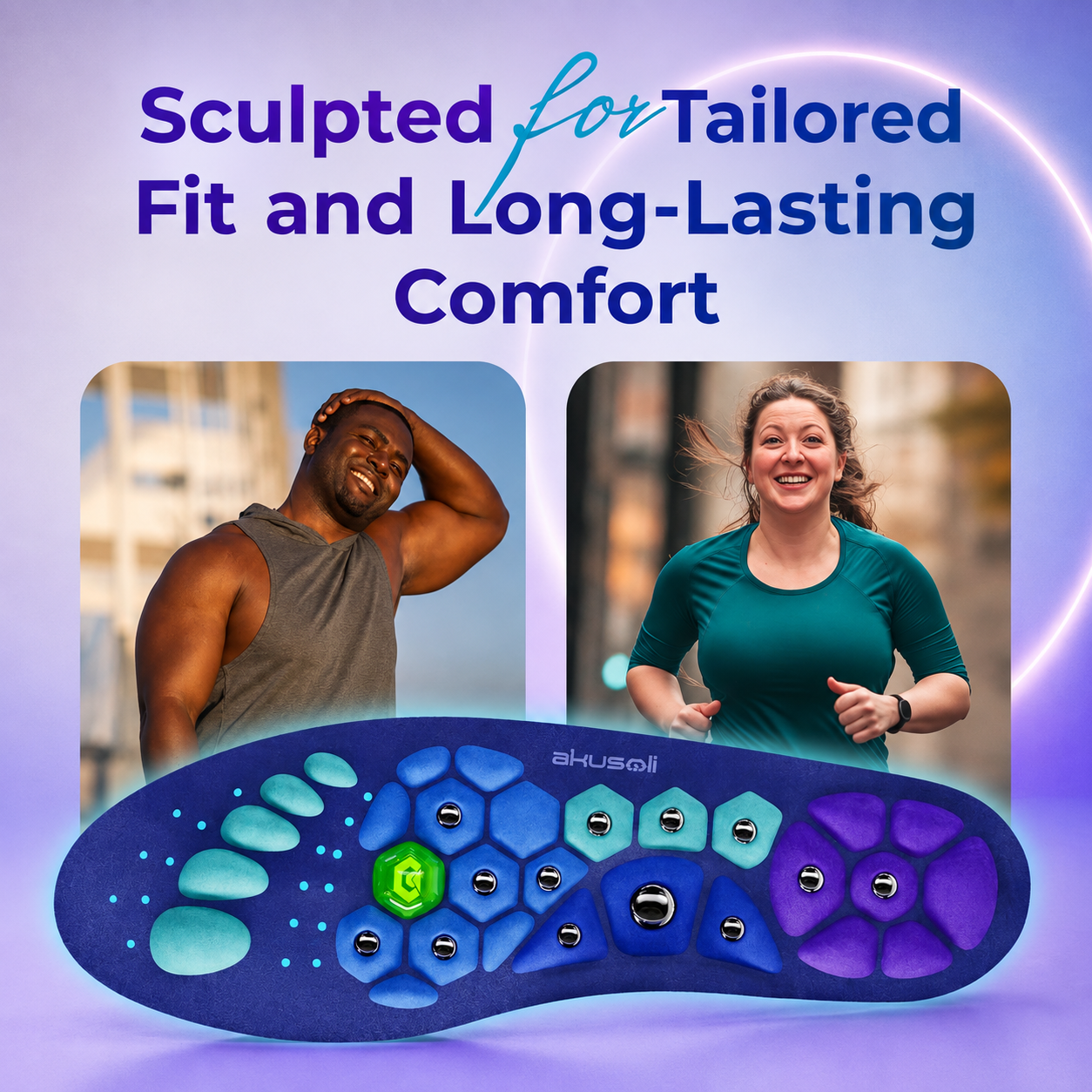 Invora Insoles – Magnetic Acupressure Comfort Support