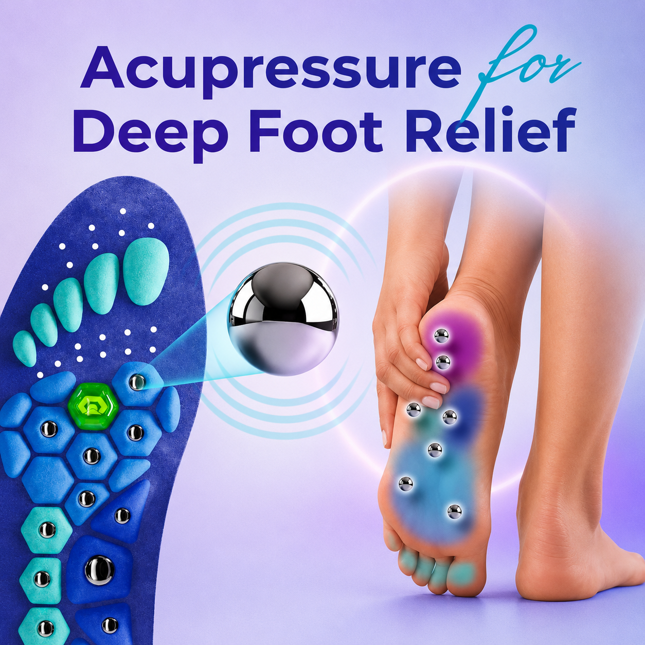 Invora Insoles – Magnetic Acupressure Comfort Support